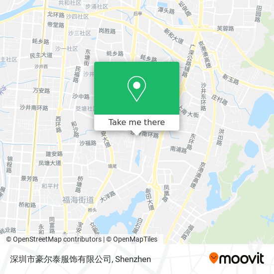 深圳市豪尔泰服饰有限公司 map