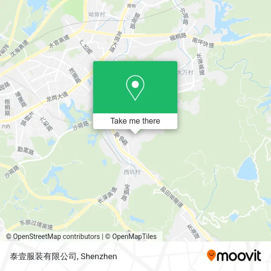 泰壹服装有限公司 map