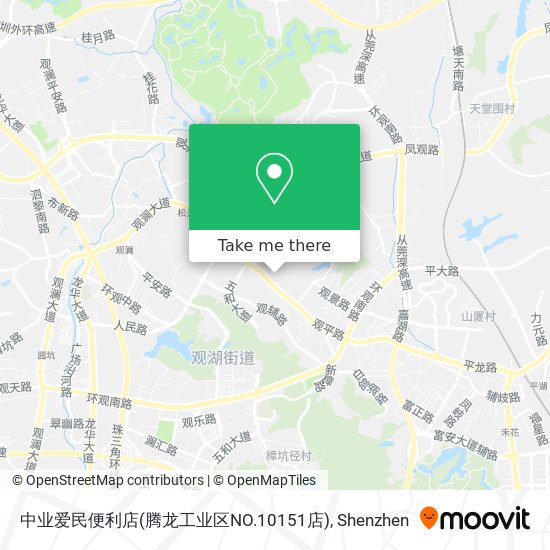 中业爱民便利店(腾龙工业区NO.10151店) map