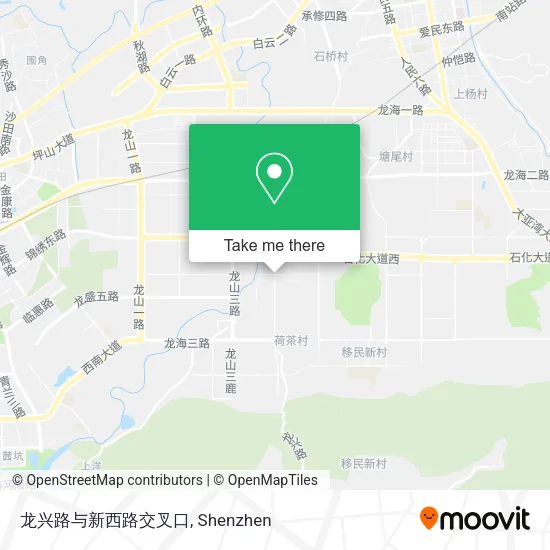 龙兴路与新西路交叉口 map