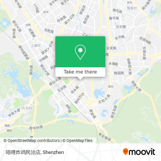 唔哩炸鸡民治店 map