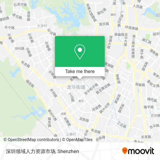 深圳领域人力资源市场 map