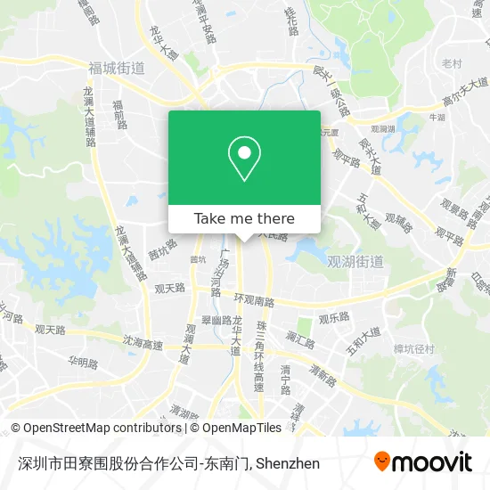 深圳市田寮围股份合作公司-东南门 map