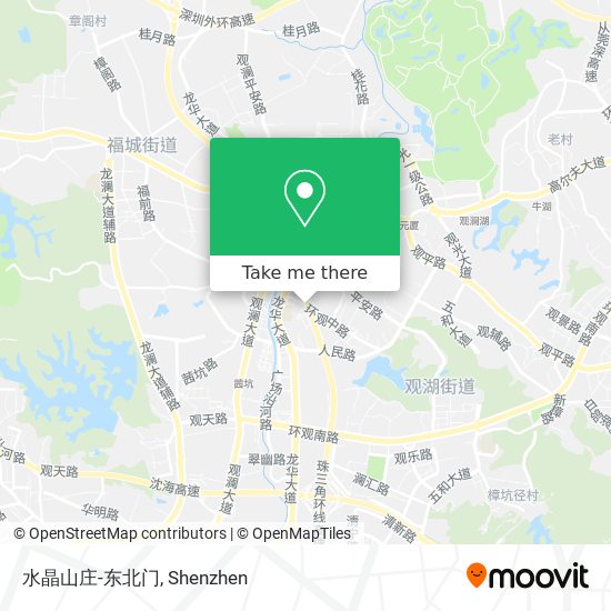 水晶山庄-东北门 map