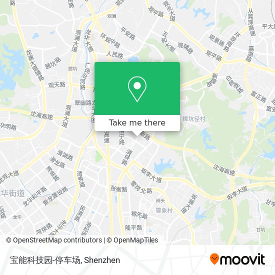 宝能科技园-停车场 map