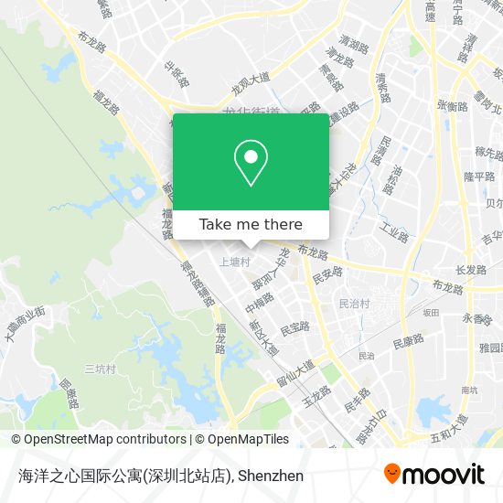 海洋之心国际公寓(深圳北站店) map