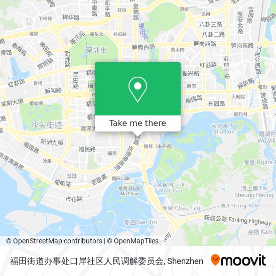 福田街道办事处口岸社区人民调解委员会 map
