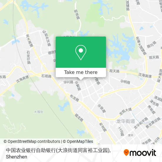 中国农业银行自助银行(大浪街道同富裕工业园) map