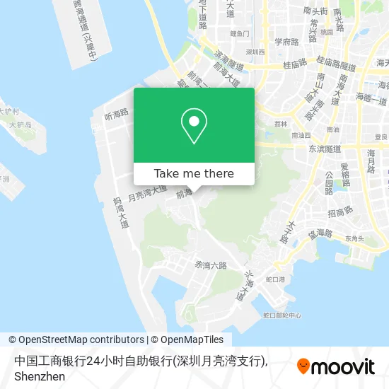 中国工商银行24小时自助银行(深圳月亮湾支行) map