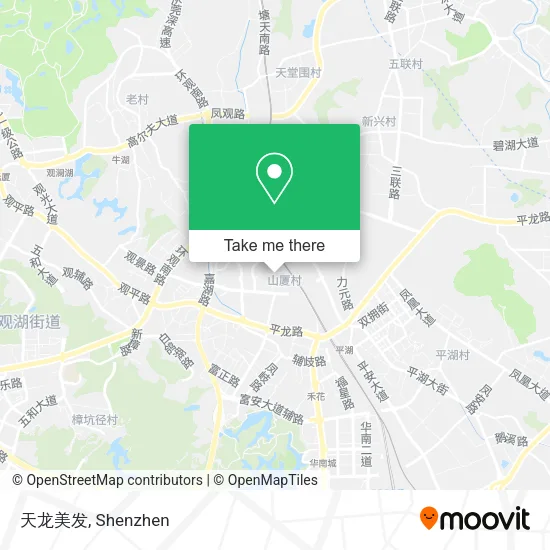 天龙美发 map