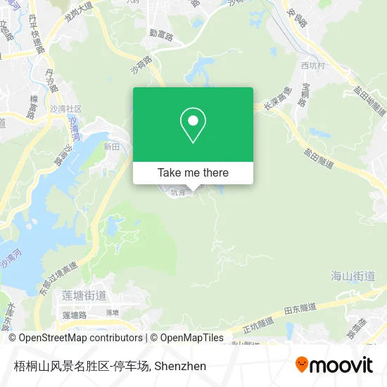 梧桐山风景名胜区-停车场 map