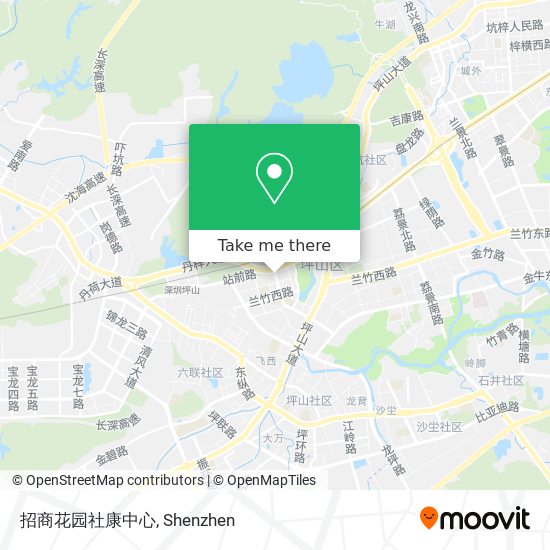 招商花园社康中心 map