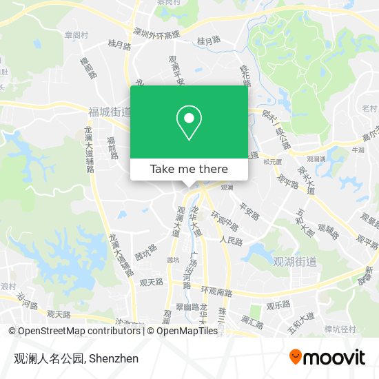 观澜人名公园 map