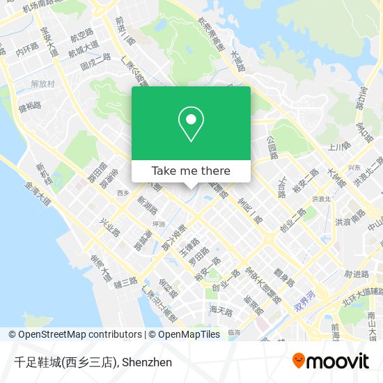 千足鞋城(西乡三店) map