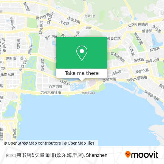 西西弗书店&矢量咖啡(欢乐海岸店) map