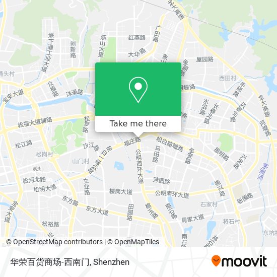 华荣百货商场-西南门 map