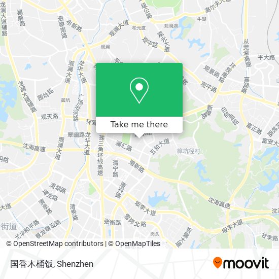 国香木桶饭 map