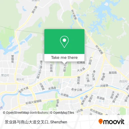 景业路与燕山大道交叉口 map