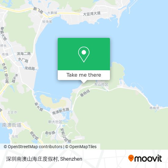 深圳南澳山海庄度假村 map