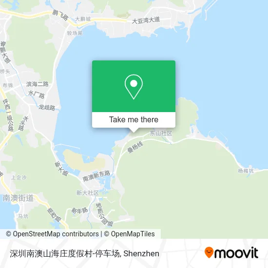 深圳南澳山海庄度假村-停车场 map