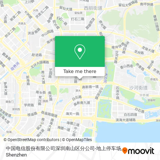 中国电信股份有限公司深圳南山区分公司-地上停车场 map