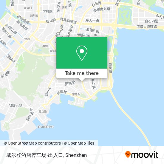 威尔登酒店停车场-出入口 map