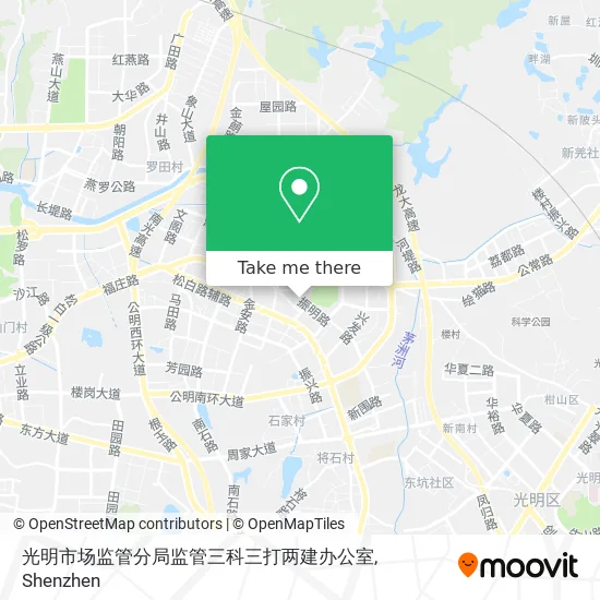 光明市场监管分局监管三科三打两建办公室 map