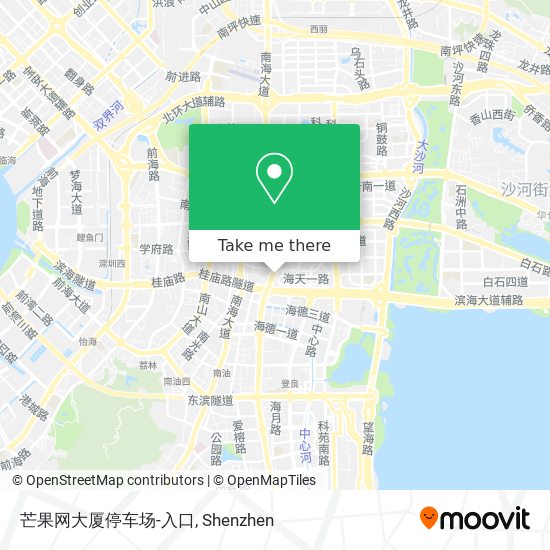 芒果网大厦停车场-入口 map