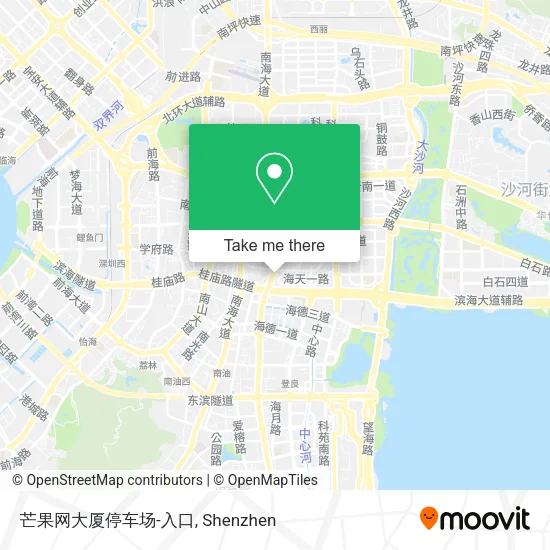 芒果网大厦停车场-入口 map