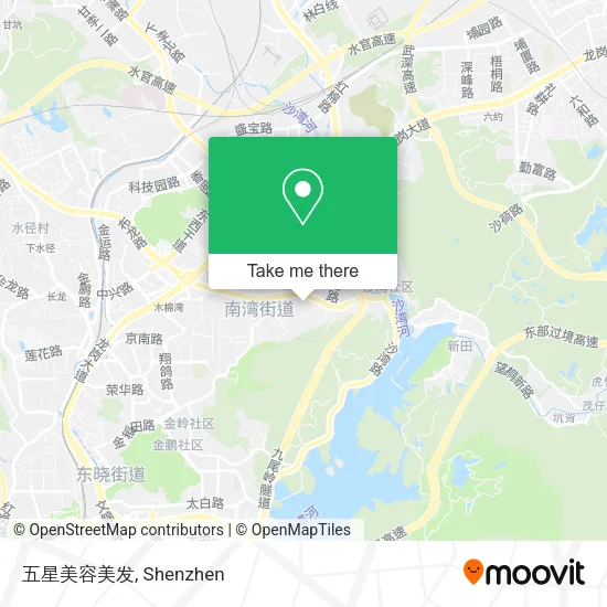 五星美容美发 map