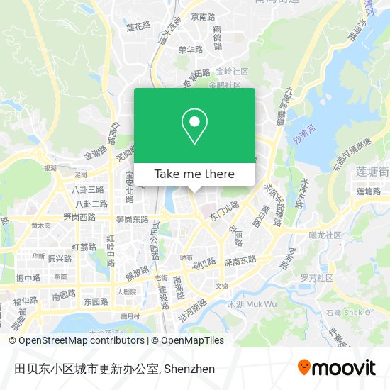 田贝东小区城市更新办公室 map