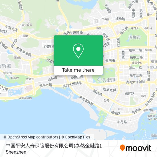 中国平安人寿保险股份有限公司(泰然金融路) map