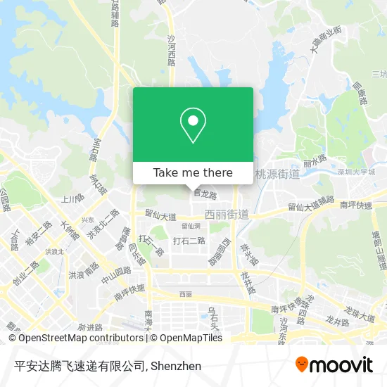 平安达腾飞速递有限公司 map