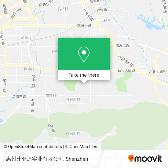 惠州比亚迪实业有限公司 map