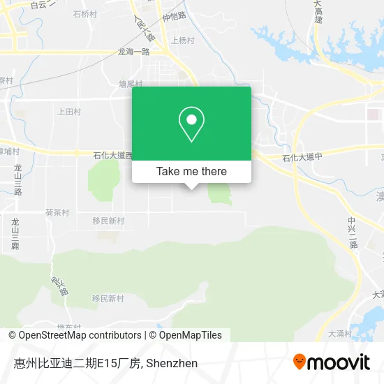 惠州比亚迪二期E15厂房 map