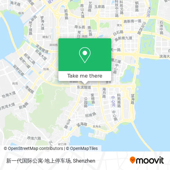 新一代国际公寓-地上停车场 map