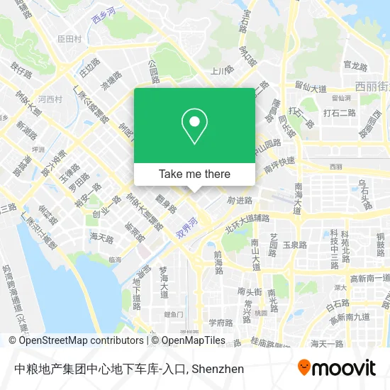 中粮地产集团中心地下车库-入口 map