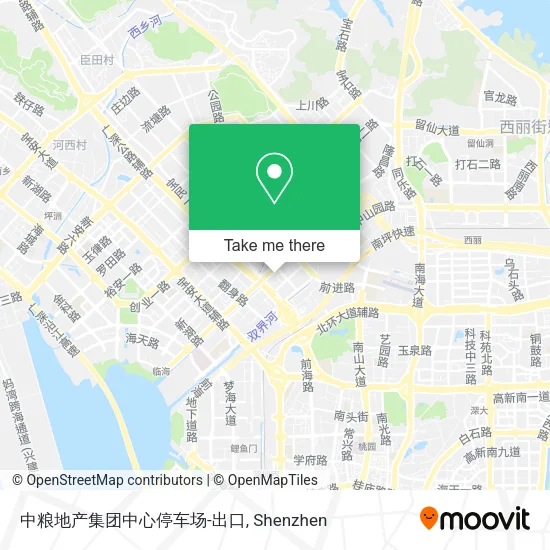 中粮地产集团中心停车场-出口 map