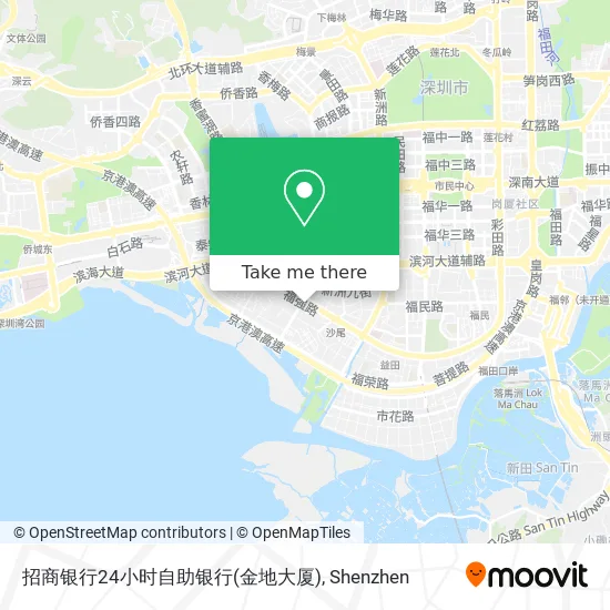 招商银行24小时自助银行(金地大厦) map