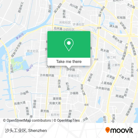沙头工业区 map