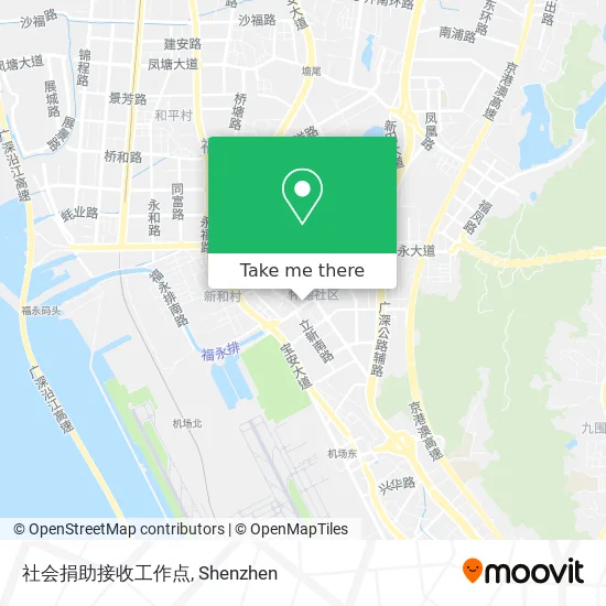 社会捐助接收工作点 map