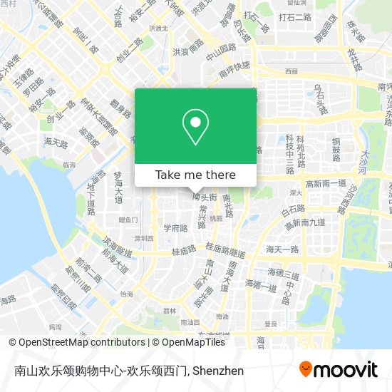 南山欢乐颂购物中心-欢乐颂西门 map