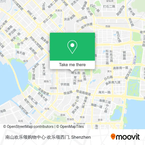 南山欢乐颂购物中心-欢乐颂西门 map