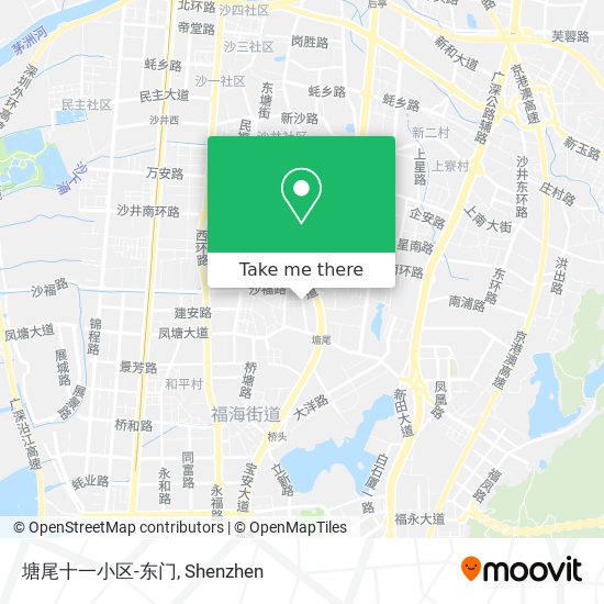 塘尾十一小区-东门 map