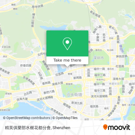 精英俱樂部水榭花都分會 map
