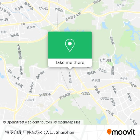 禧图印刷厂停车场-出入口 map