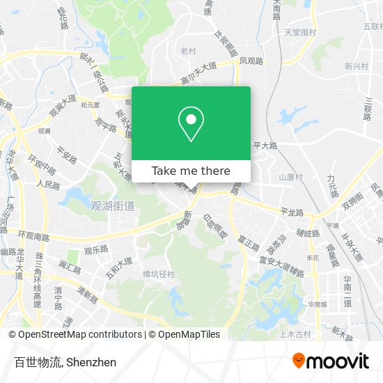 百世物流 map
