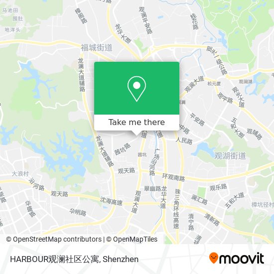 HARBOUR观澜社区公寓 map