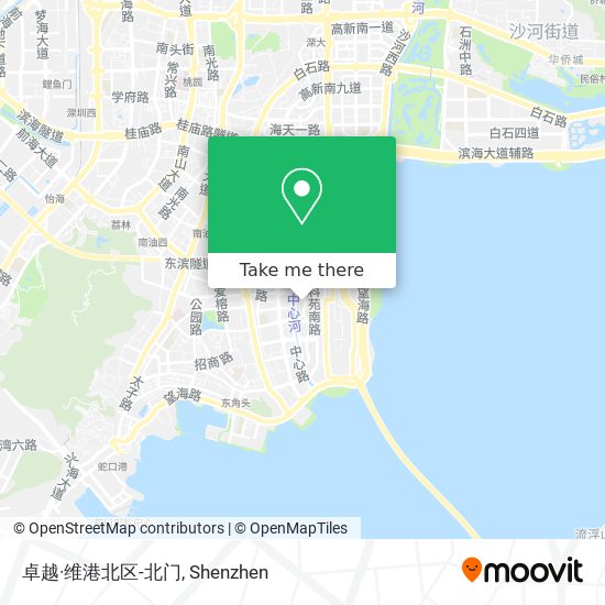 卓越·维港北区-北门 map