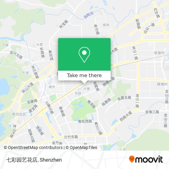 七彩园艺花店 map